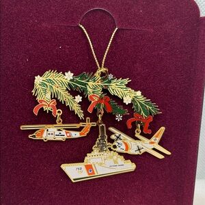 Beacon Gold and Green Holiday Ornaments